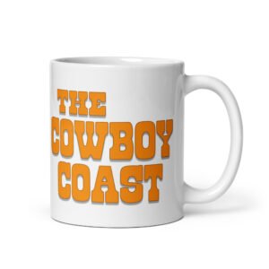 The Cowboy Coast Glossy White Mug